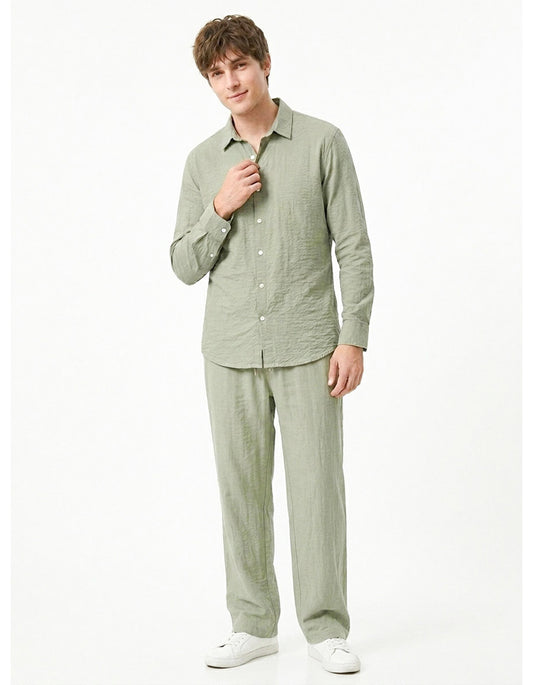 Linen Blend Casual Shirt
