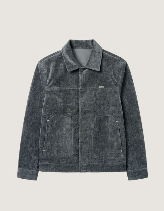 Button Down Suede Jacket