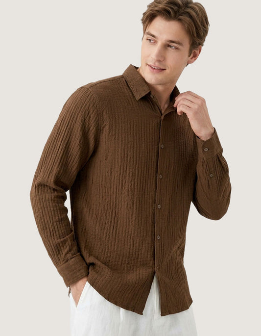 Linen Blend Casual Shirt