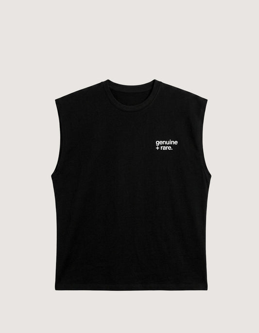 Printed Sleeveless T Shirt