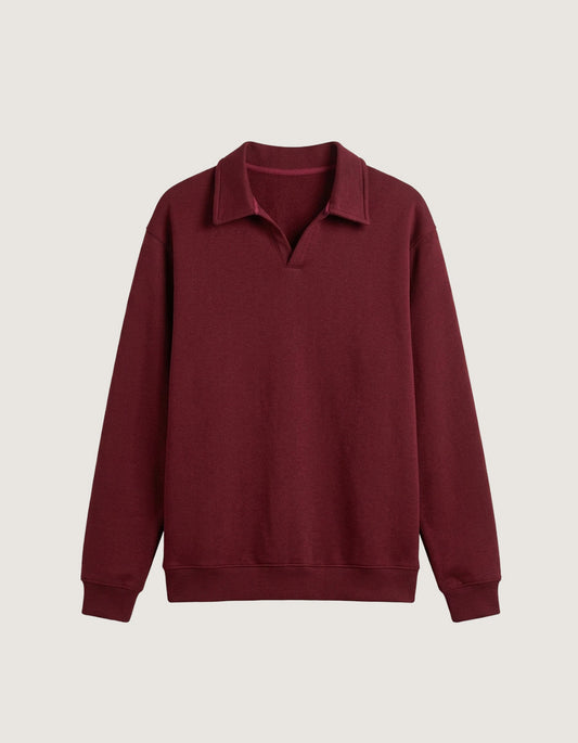 V Neck Scuba Sweatshirt