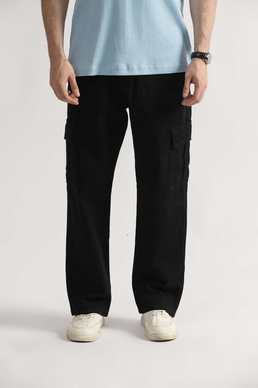 Loose Fit Cargo Denim
