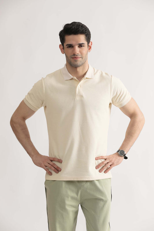 Jacquard Cotton Polo