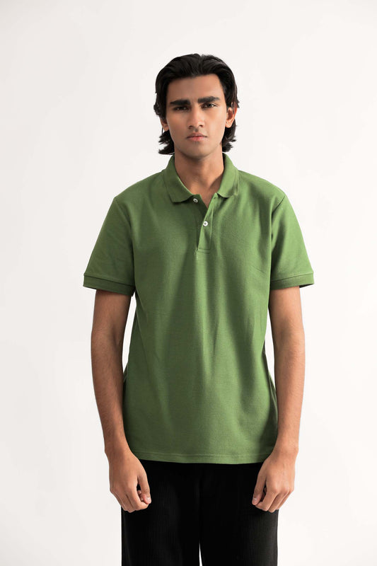 Jacquard Cotton Polo