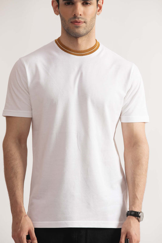 Loose Fit Ribbed Tee Shirt