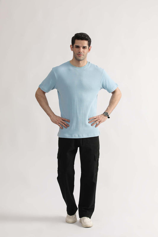 Knit Drop Needle Tee Shirt