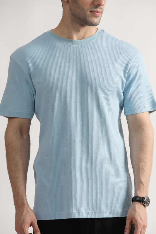 Knit Drop Needle Tee Shirt