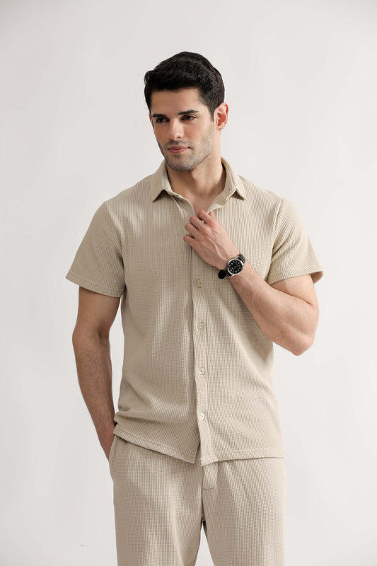 Thermal Open Knit Shirt