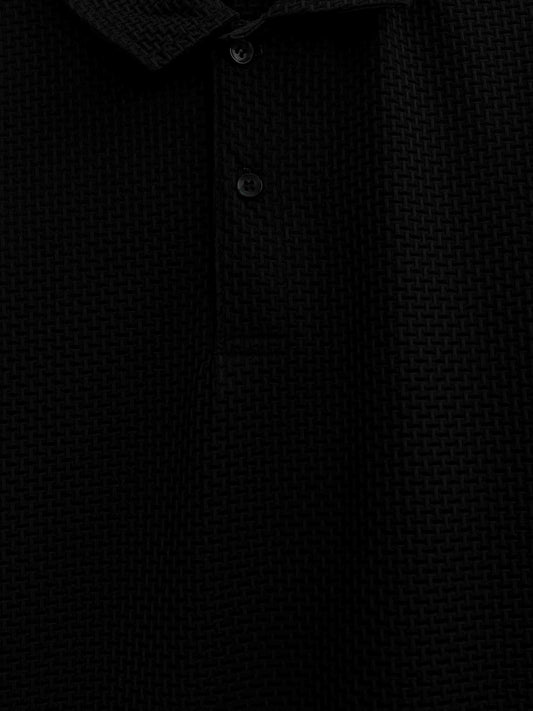 Self Pattern Polo Shirt