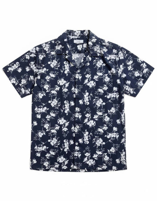 Printed Coat Collar Shirt