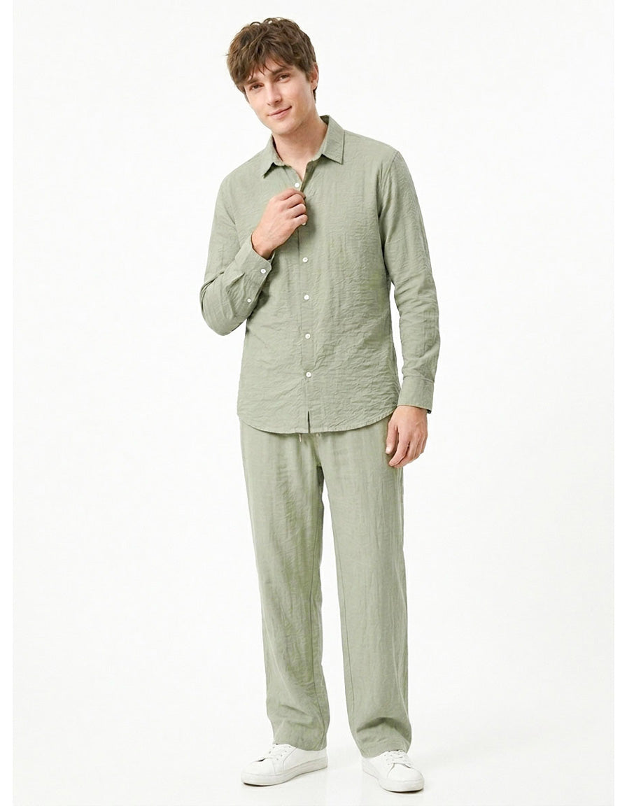 Linen Blend Casual Shirt