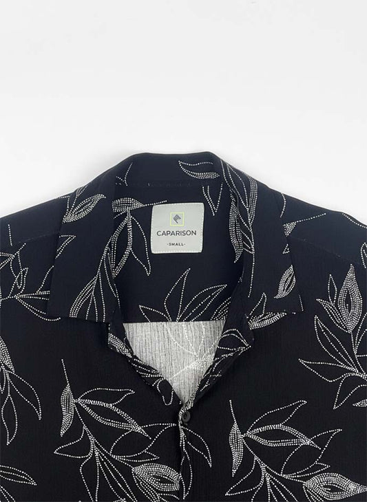 Printed Coat Collar Shirt