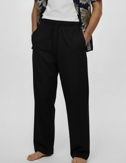 Cotton Blend Loose Fit Trouser