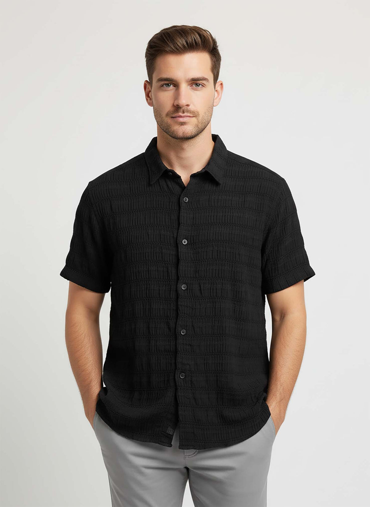 Self Design Casual Shirt