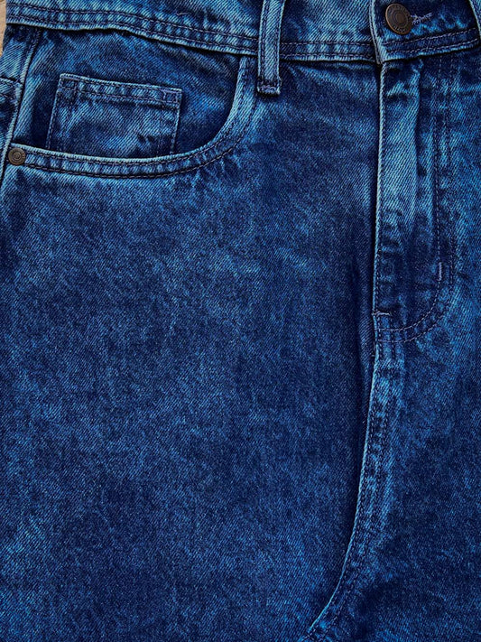 Acid Wash Baggy Denim
