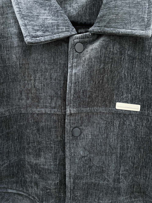 Button Down Suede Jacket