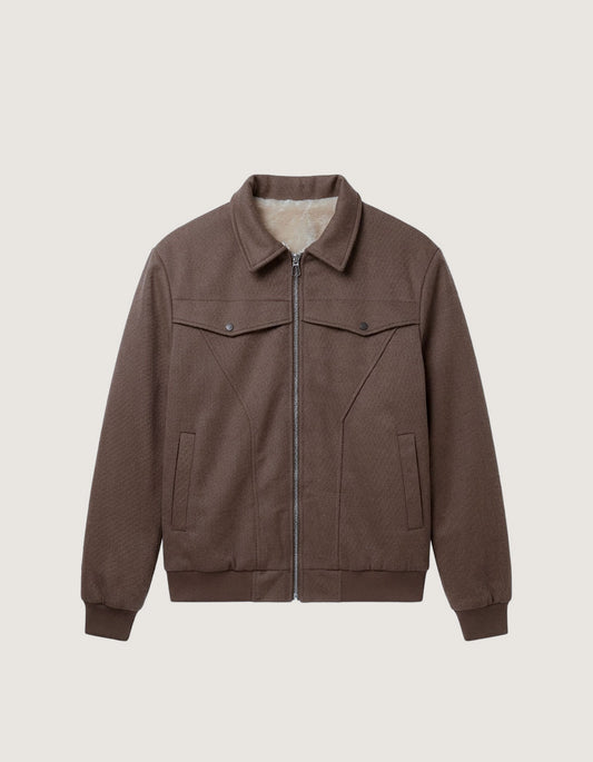 Flap Panel Collar Jacket