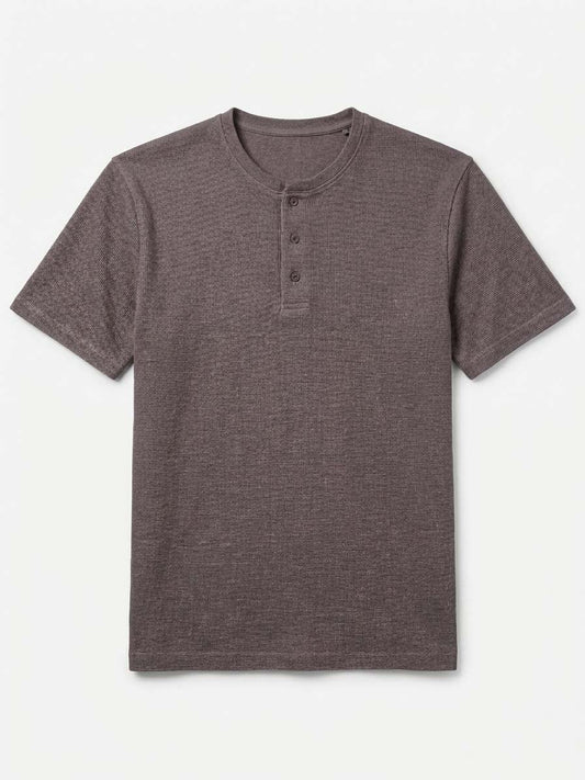 Jacquard Henley T-Shirt