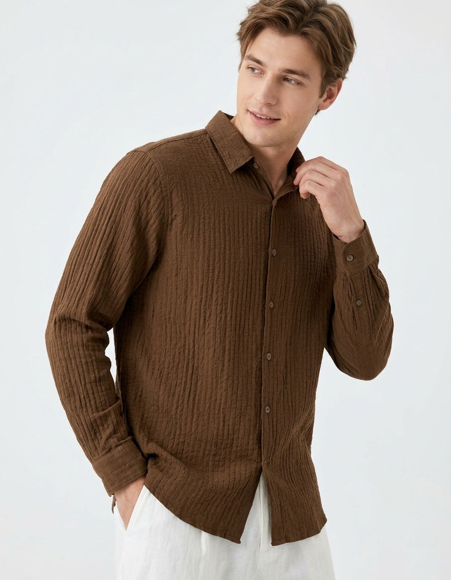 Linen Blend Casual Shirt