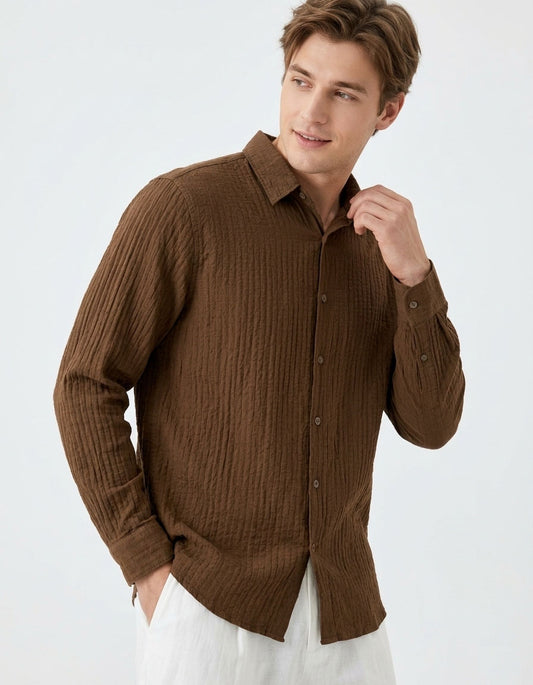 Linen Blend Casual Shirt
