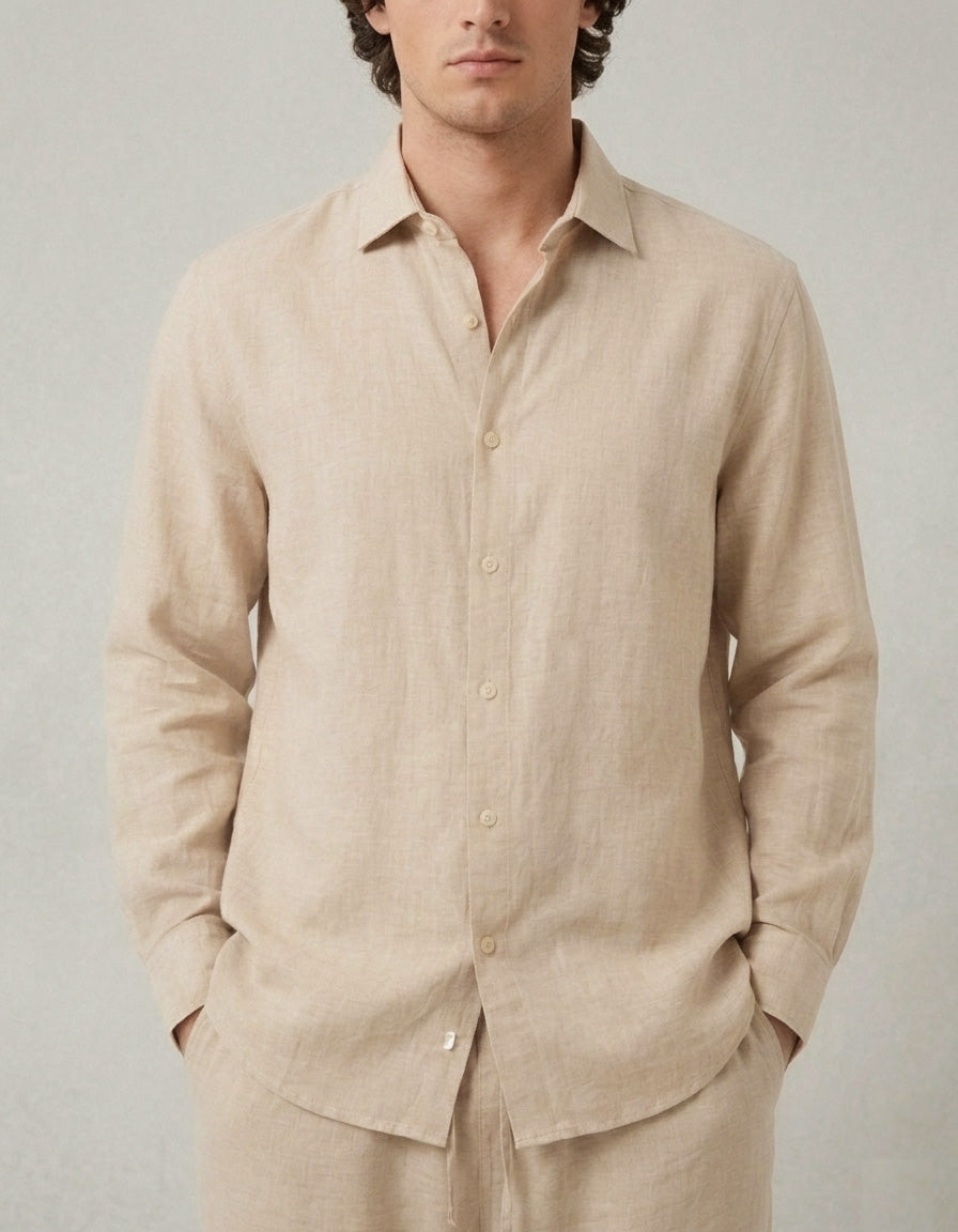 Linen Blend Casual Shirt