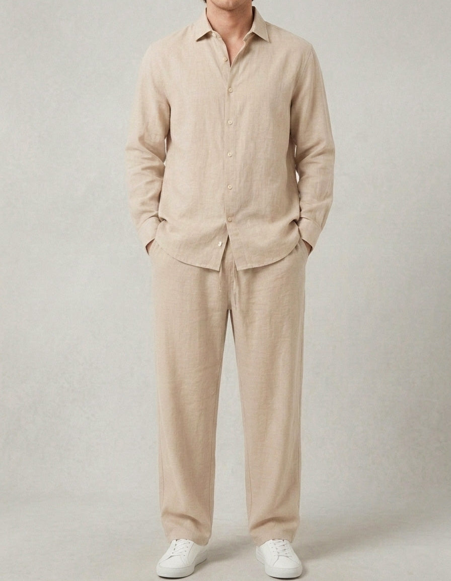Linen Blend Trouser