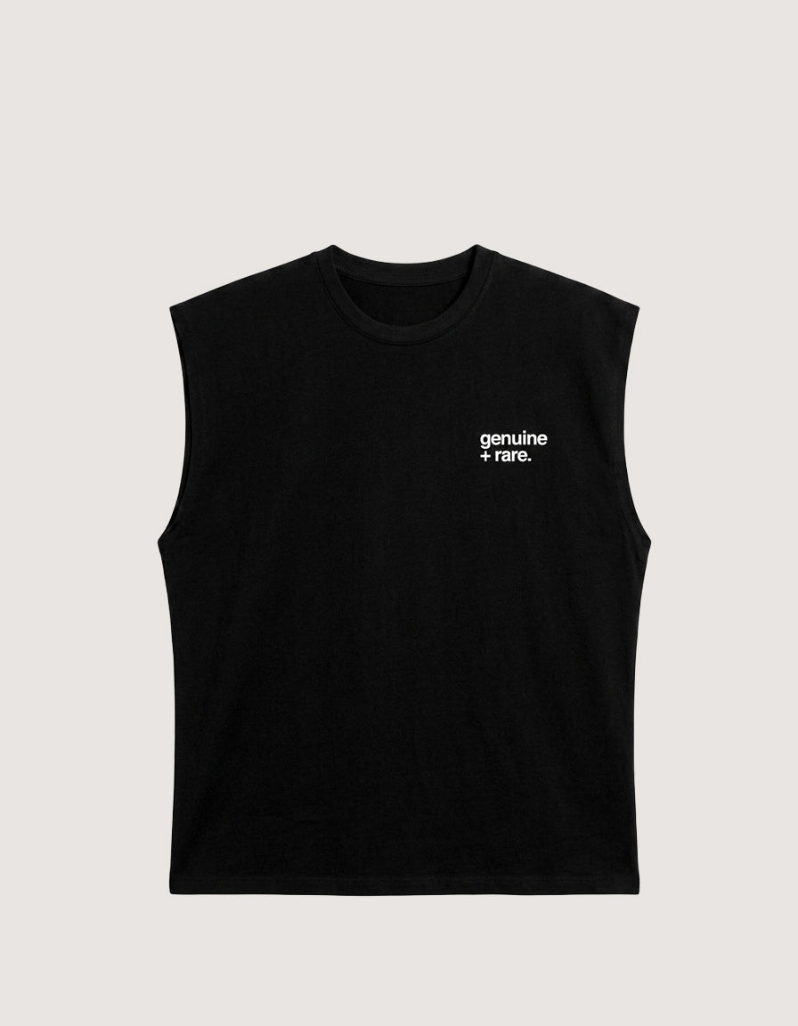 Printed Sleeveless T Shirt