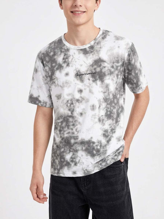 Printed Tie Dye T Shirt