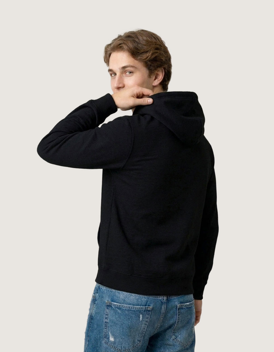 Slub Printed Hoodie