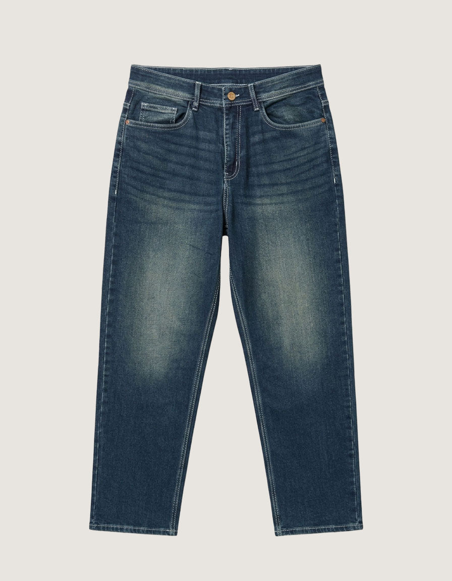 Tinted Washed Baggy Fit Denim