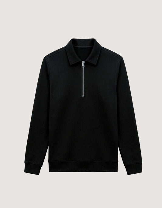 Zip Collar Sweatshirt