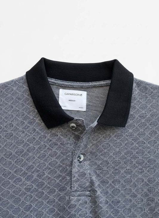 Contrast Jacquard Polo