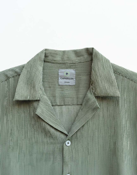 Double Tone Coat Collar Shirt