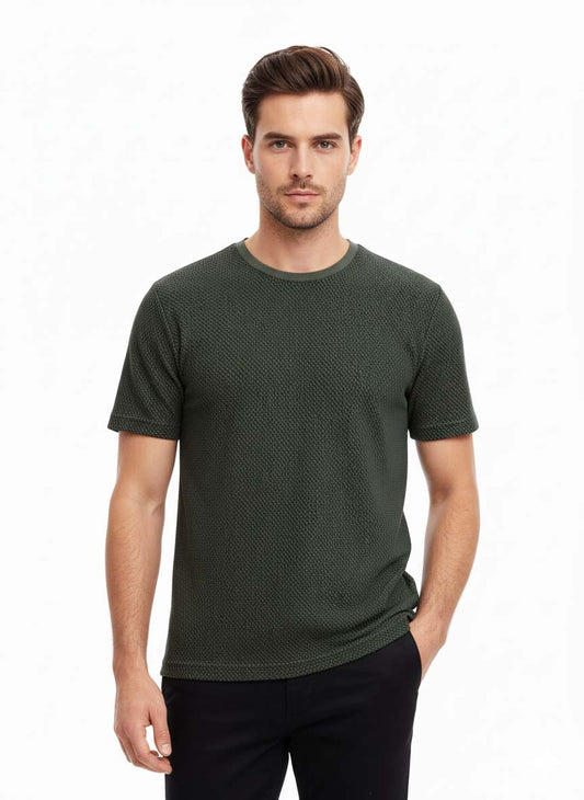 Jacquard Pattern Tee Shirt
