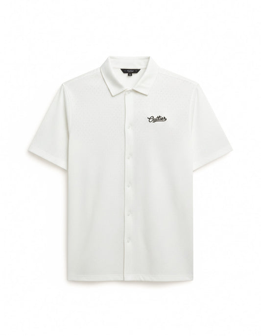 Graphic Mesh Open T Shirt