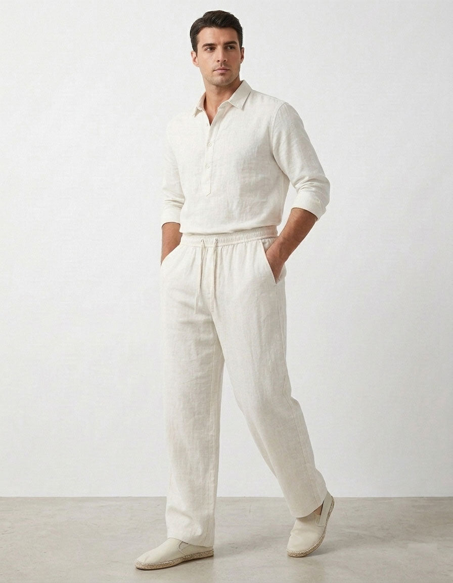 Linen Straight Trouser