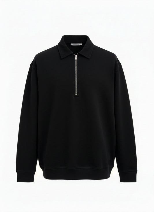 Zip Collar Sweatshirt