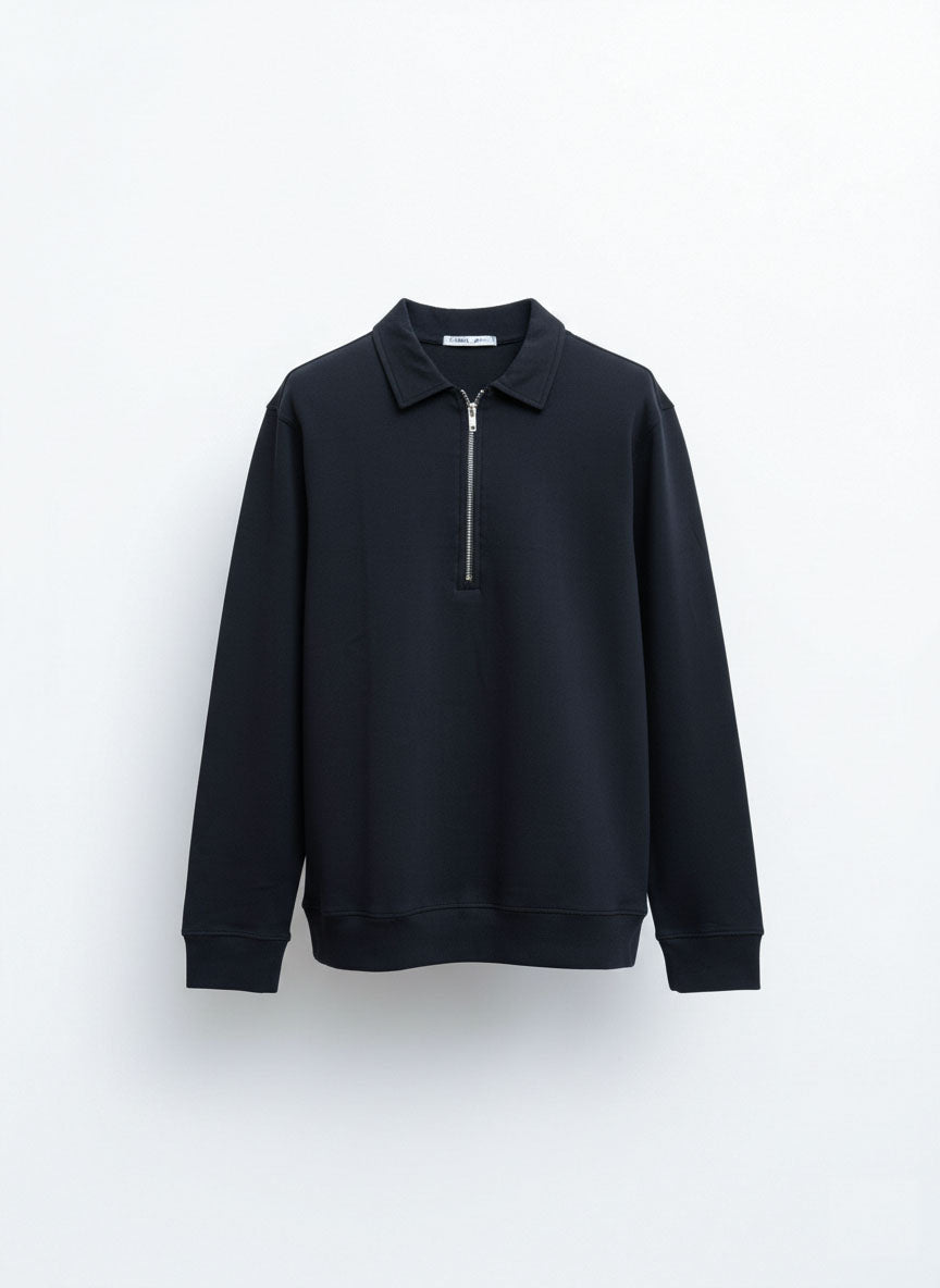 Zip Collar Sweatshirt