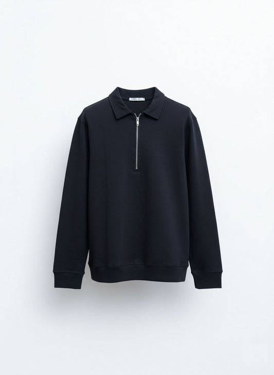 Zip Collar Sweatshirt
