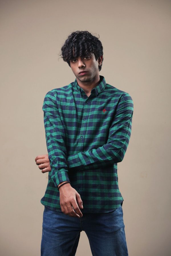 Embroidered Check Shirt