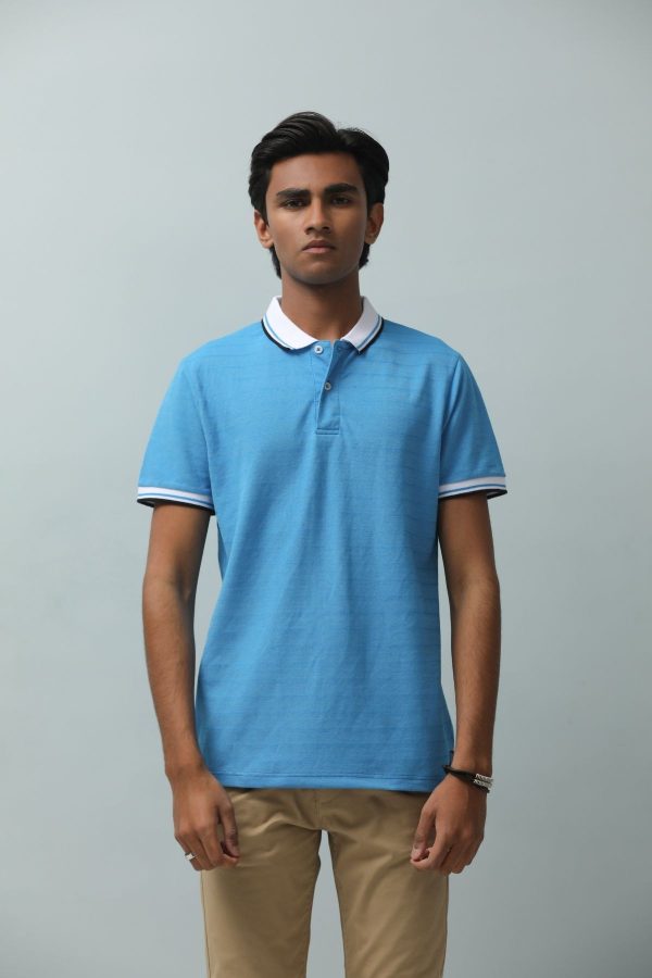 Tipping Collar Polo Blue