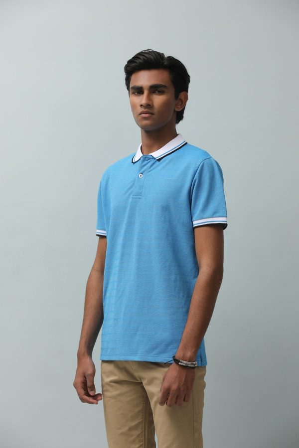 Tipping Collar Polo Blue