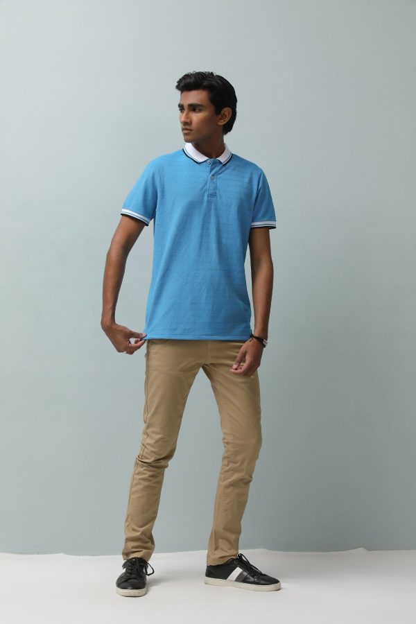 Tipping Collar Polo Blue