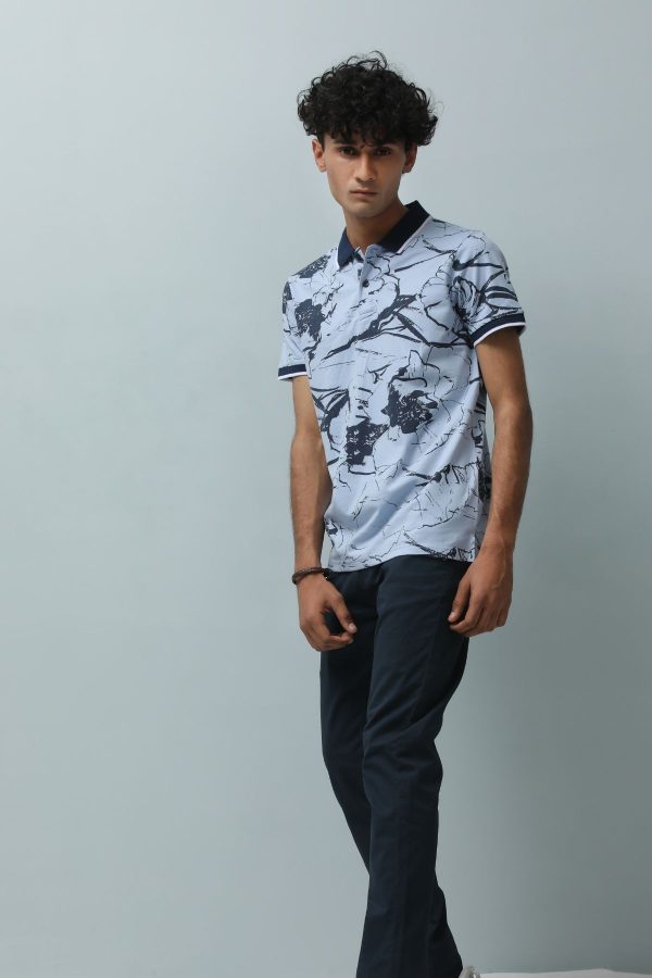 printed polo